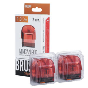 Сменный картридж Brusko Minican, 3.0 мл, 0.8 Ом (1шт) (красный) 2 шт/уп
