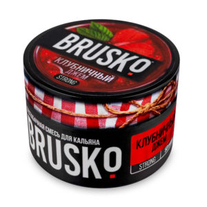 Бестабачная смесь для кальяна BRUSKO, 50 г, Клубничный джем, Strong