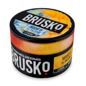 Бестабачная смесь для кальяна BRUSKO, 50 г, Манго со льдом, Strong