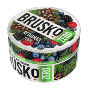Бестабачная смесь для кальяна BRUSKO, 50 г, Ягодная хвоя, Zero