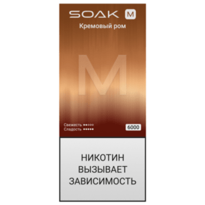 SOAK M new 6000 - Creamy Rum/ Кремовый ром