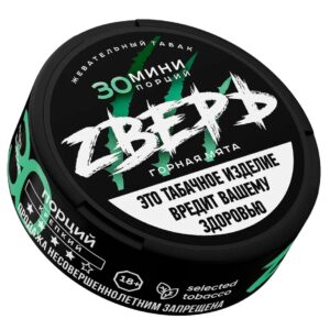 Жевательный табак ZВЕРЬ Strong со вкусом "Горная мята"