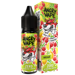 Жидкость ANGRY VAPE - ВОЛК АУФ с ароматом вишни с лимоном, 30 мл. ZERO