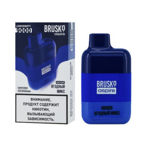 BRUSKO LONGPARTY 9000 с ароматом Ягодного микса