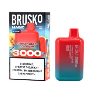 BRUSKO MAGIC 3000 с ароматом арбуза и дыни со льдом