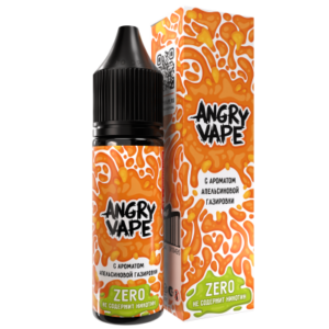 Жидкость ANGRY VAPE - ЛЕНИВЕЦ ТАЙМЛАПС с ароматом апельсиновой газировки, 30 мл. ZERO
